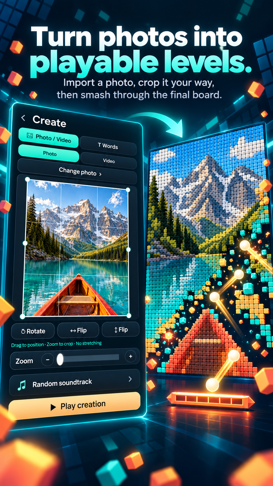 Create a playable photo board
